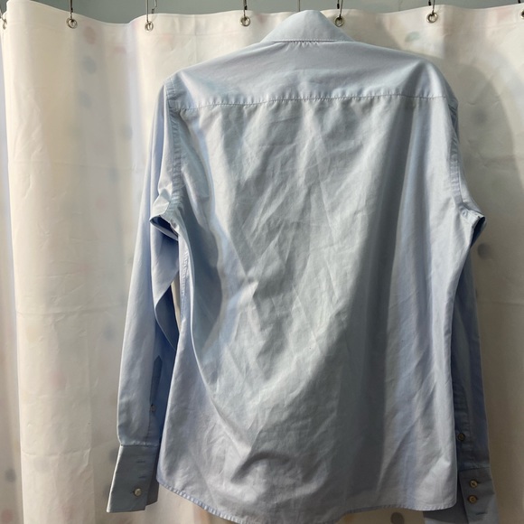 Palenzo Collezioni Men's Button Down Shirt,light blue, (Euro 39/40)US 15.5 - Picture 3 of 7